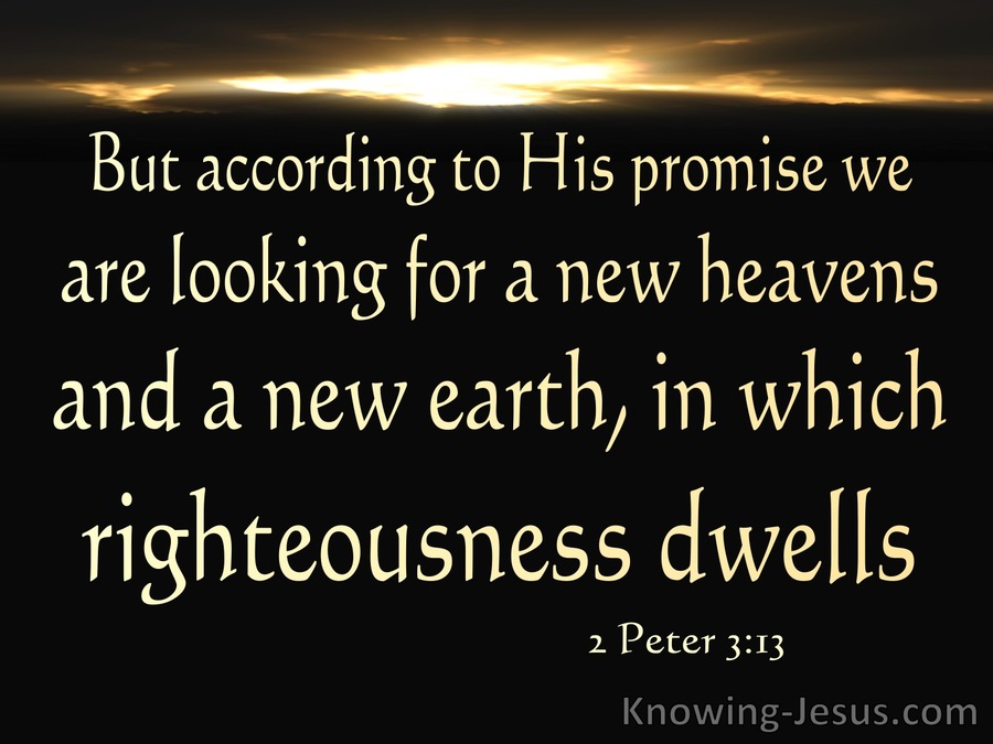 2 Peter 3:13 A New Heaven And A New Earth (black)